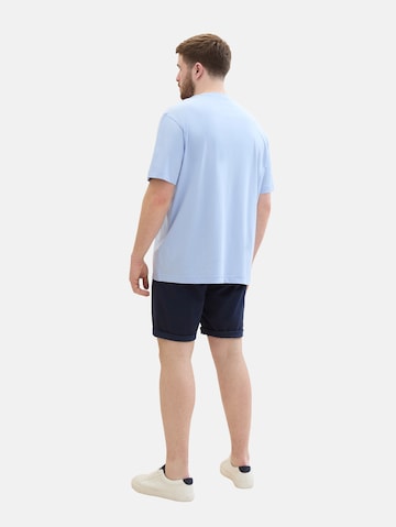 TOM TAILOR Men + Regular Shorts in Blau