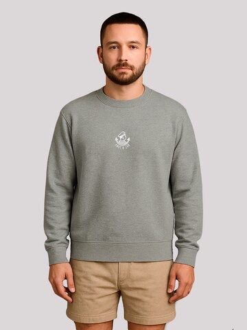 Sweat-shirt 'Knut & Jan Scribble' F4NT4STIC en gris : devant