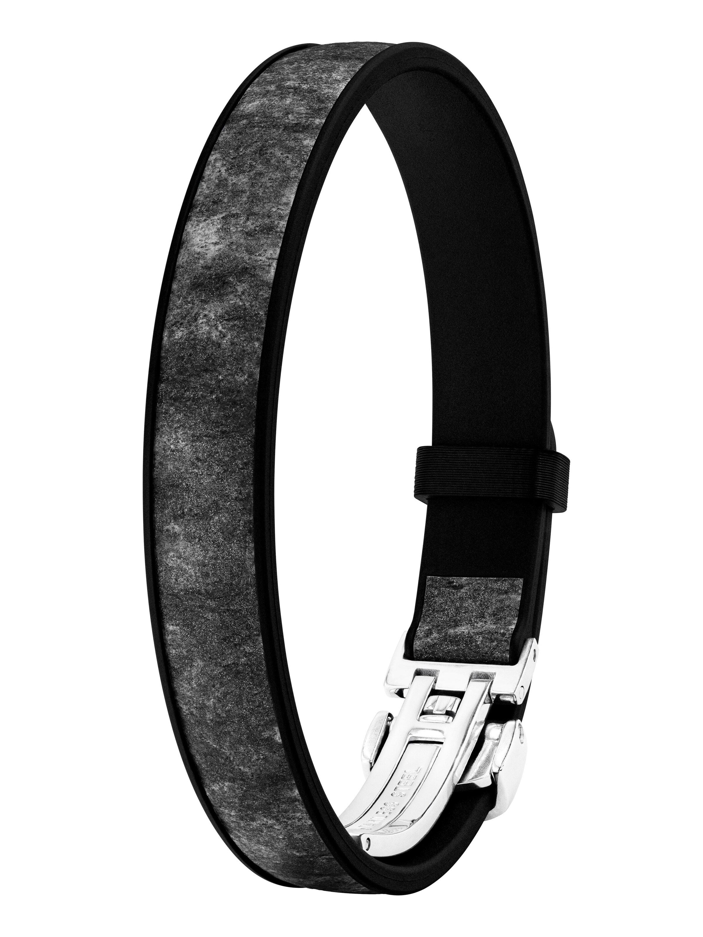 NiMa Atelier - Pulsera 'GEB STONE' en negro: frente