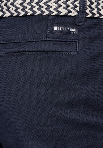 Street One MEN Regular Chino Pants in Blue