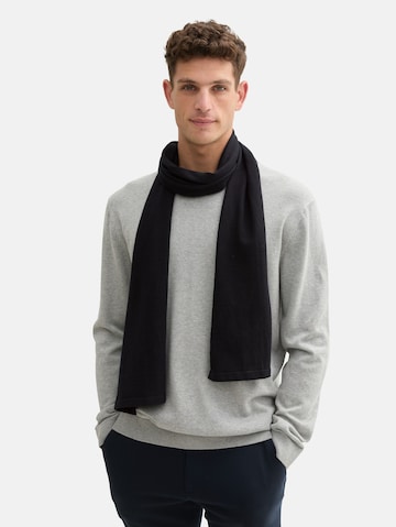 TOM TAILOR Scarf in Black: front