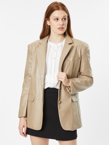 Misspap Blazer in Brown: front