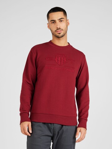 GANT Sweatshirt in Rood: voorkant