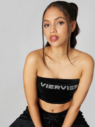 VIERVIER Top 'Alara' in Black: front