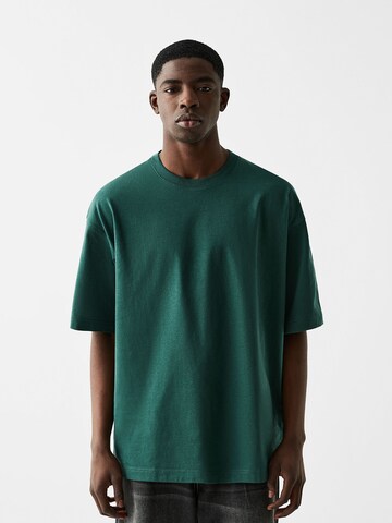 T-Shirt Bershka en vert : devant