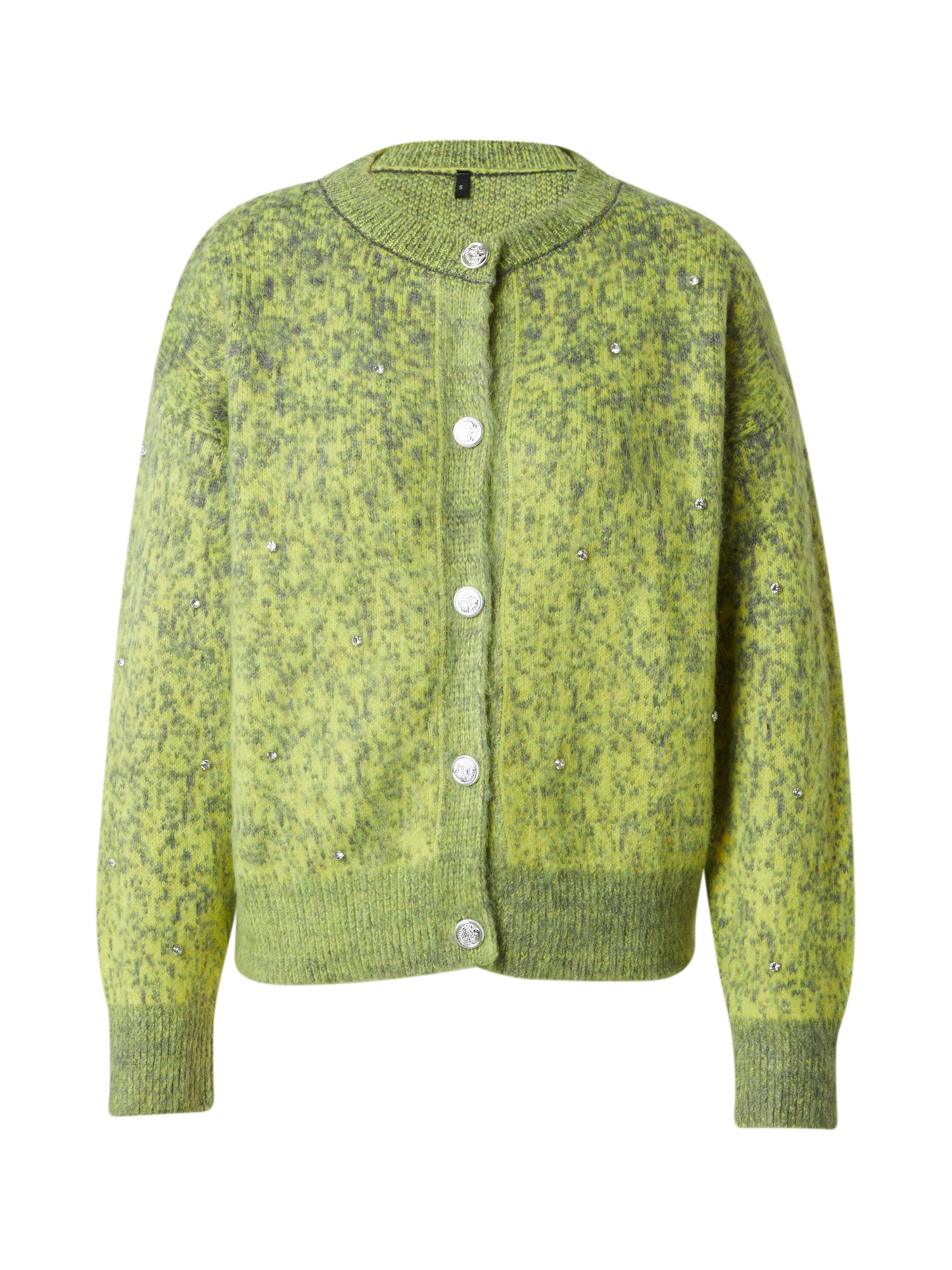 Trendyol Плетена жилетка в зелено: отпред