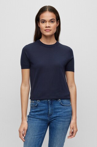 BOSS Sweater 'Falyssiasi' in Blue: front