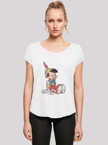 F4NT4STIC T-Shirt 'Disney Pinocchio' in Weiß: Vorderseite