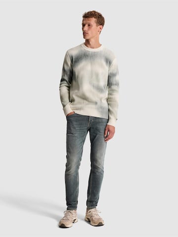 Pull-over 'Pullover with allover print and texture' CAST IRON en beige