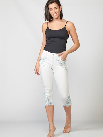 KOROSHI Slimfit Jeans in Weiß