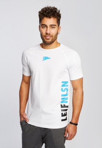 Leif Nelson Gym T-Shirt Rundhals in Weiß
