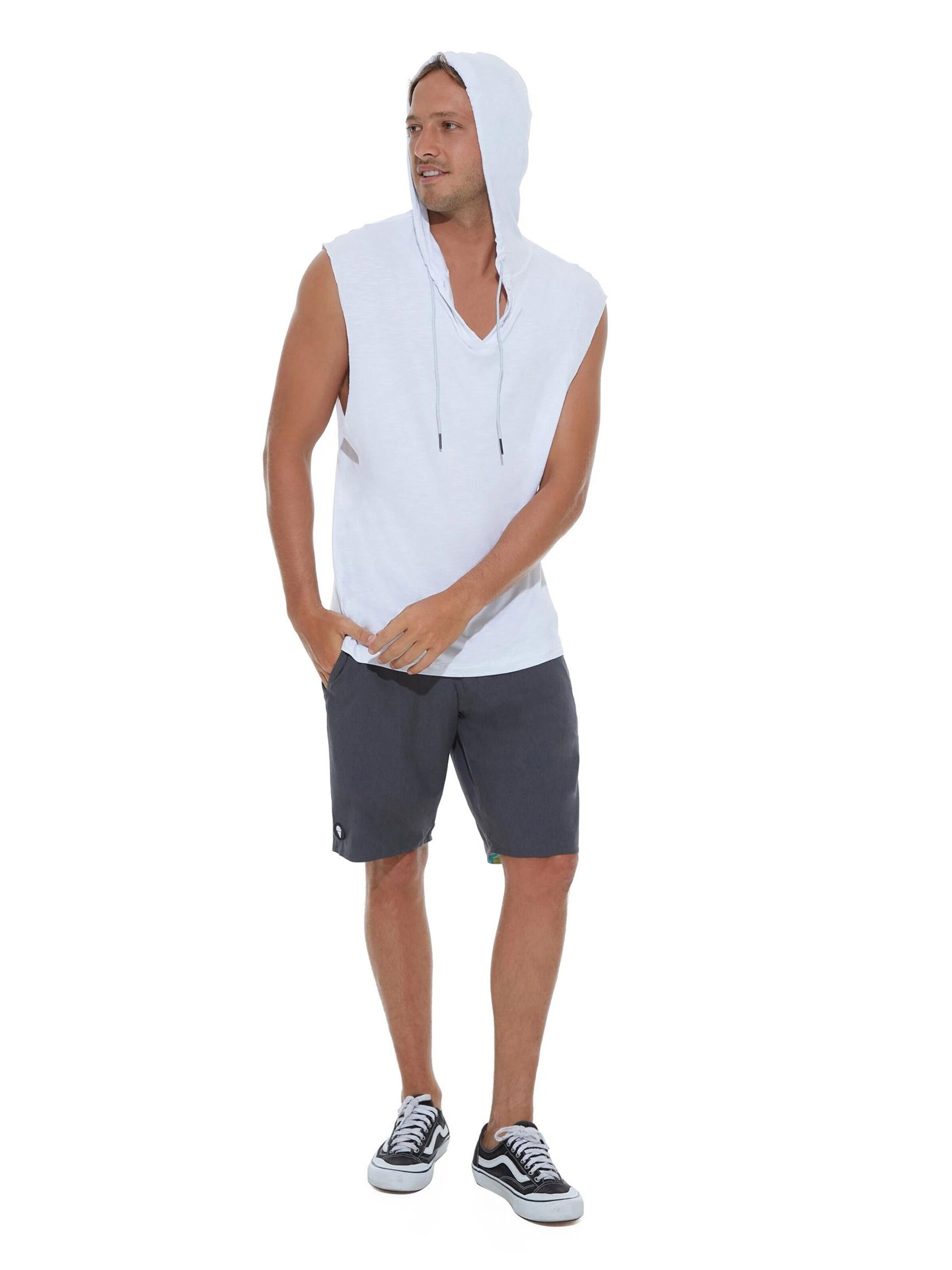 69Slam - Camiseta 'CAMISETA CON CAPUCHA REGAN BLANCA' en blanco