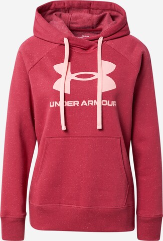 UNDER ARMOUR Sportsweatshirt 'Rival' in Pink: predná strana