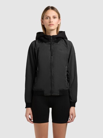 khujo Between-season jacket 'MEETS 2IN1' in Black