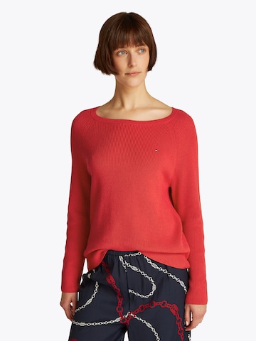 Pull-over TOMMY HILFIGER en rouge : devant