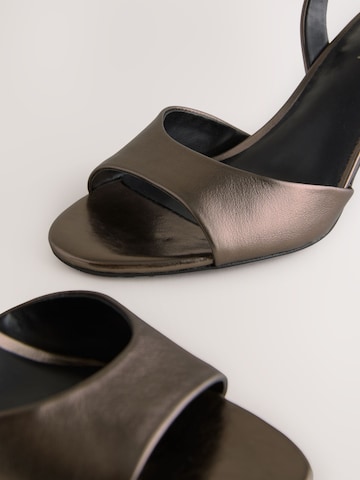 Next Strap sandal in Bronze