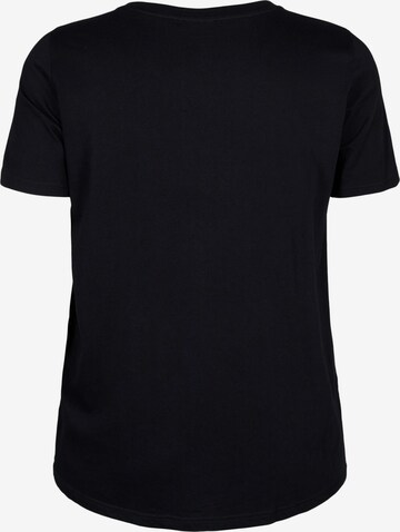 Zizzi TShirt 'VELIN' in Schwarz