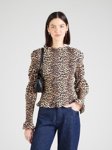 Camicia da donna 'YASCHEMMA' di YAS in marrone: frontale