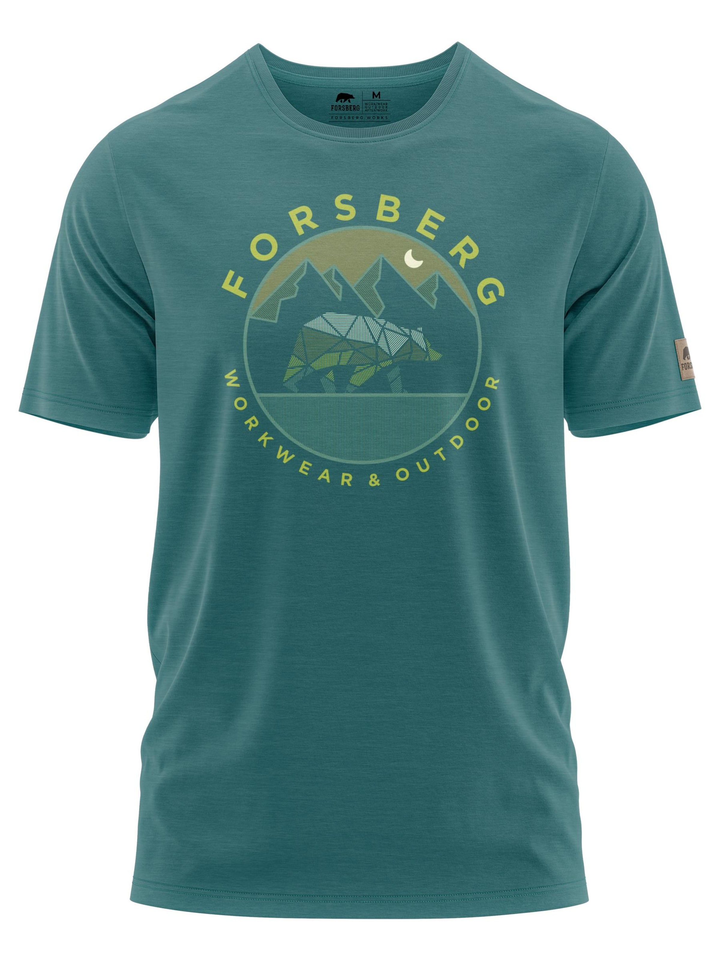 FORSBERG T-Shirt 'Gruvarson II' in Grün: Vorderseite