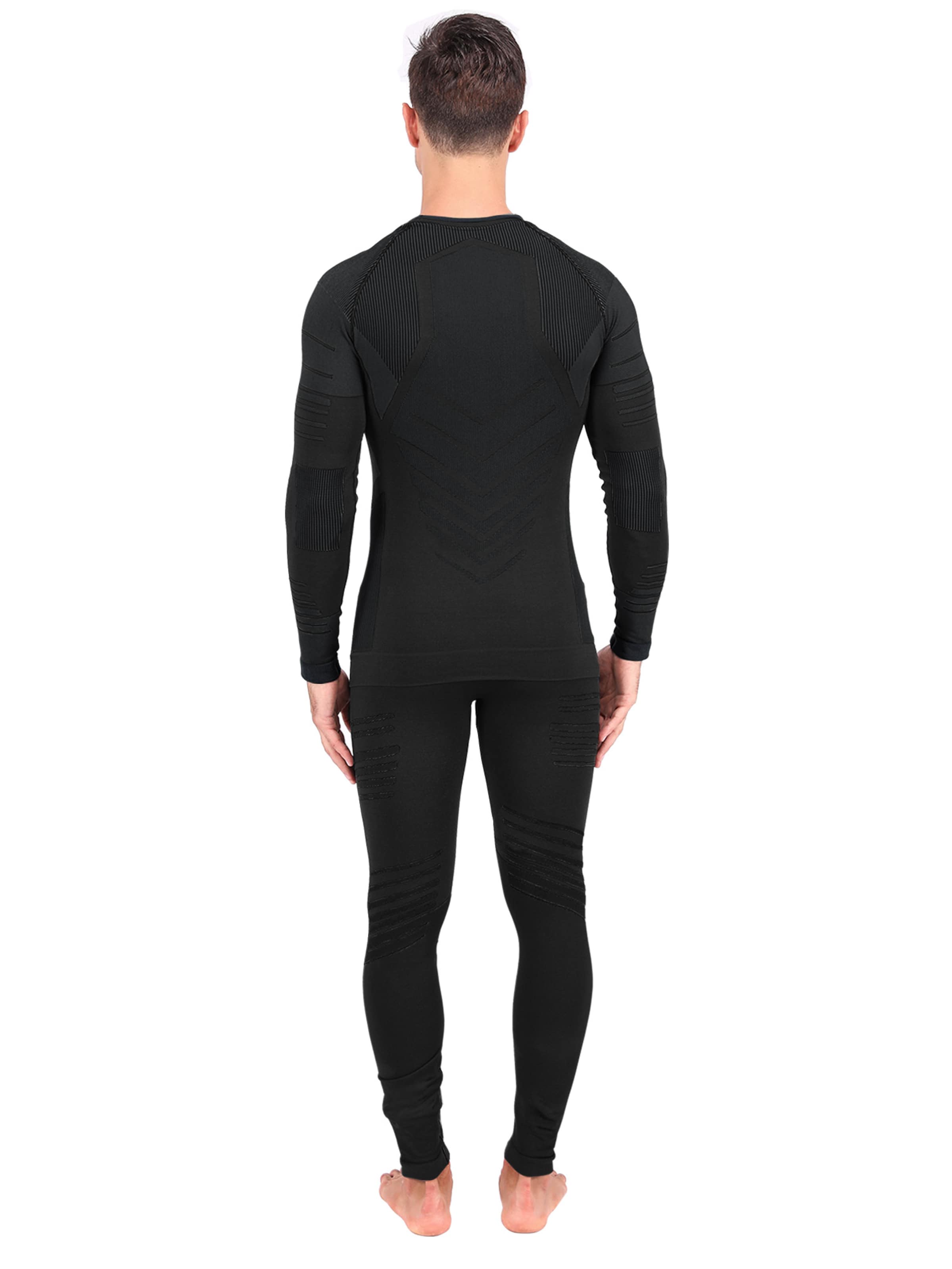 MEETWEE Base Layer 'Seamless Thermal Underwear' in Black