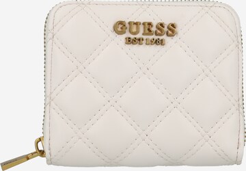 Porte-monnaies 'BRENTON' GUESS en beige : devant