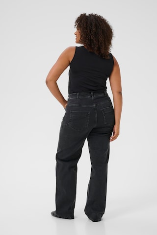 KAFFE CURVE Flared Jeans 'Fora' in Grey