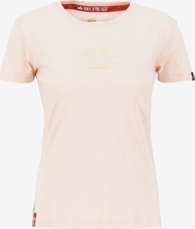 ALPHA INDUSTRIES T-Shirt in goldgelb / pfirsich, Produktansicht