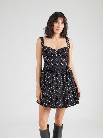 Robe 'COLETTA' Bardot en noir : devant
