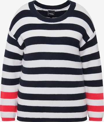 Ulla Popken Trui in Blauw: voorkant