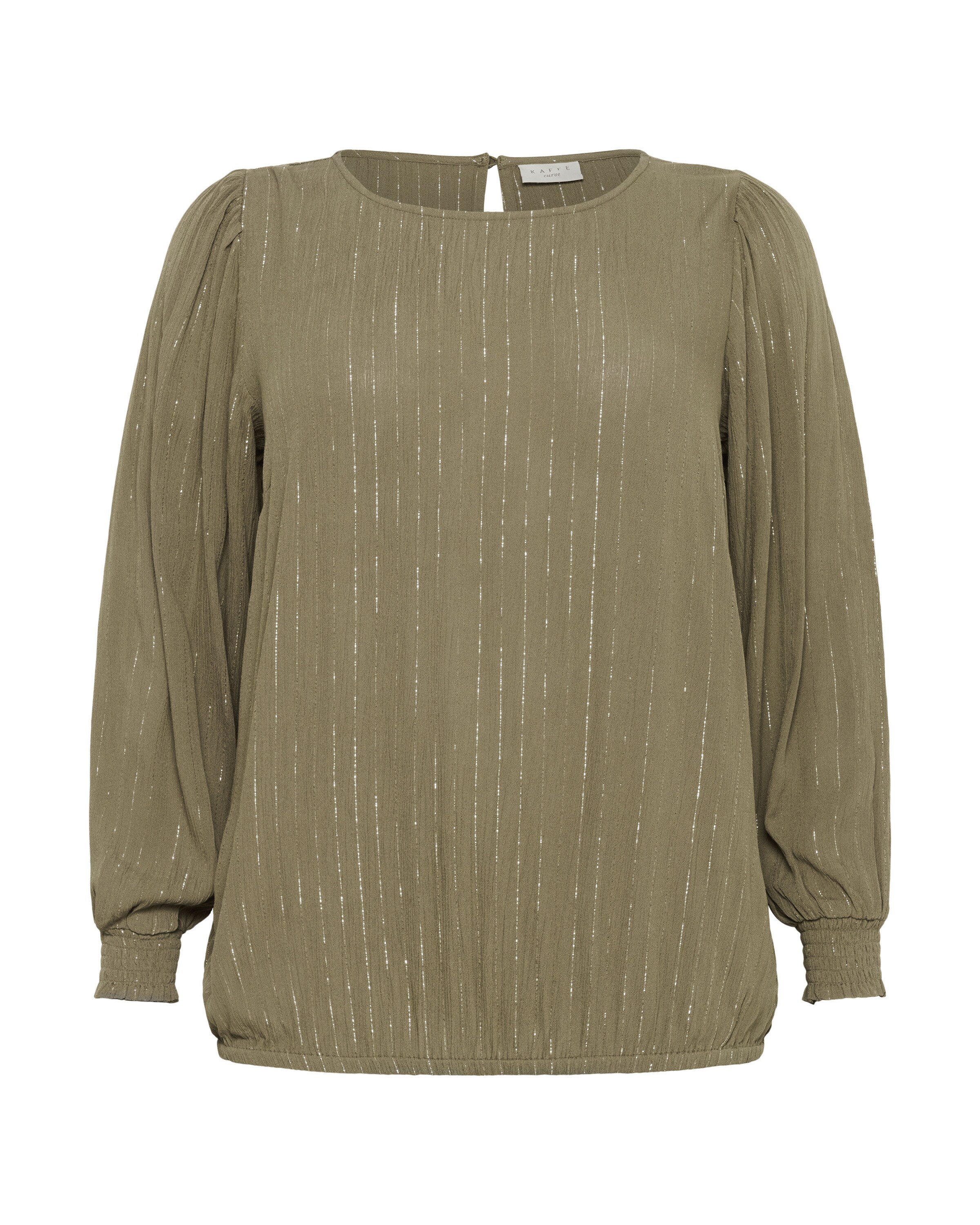 KAFFE CURVE Blouse 'KClio' in Brown: front