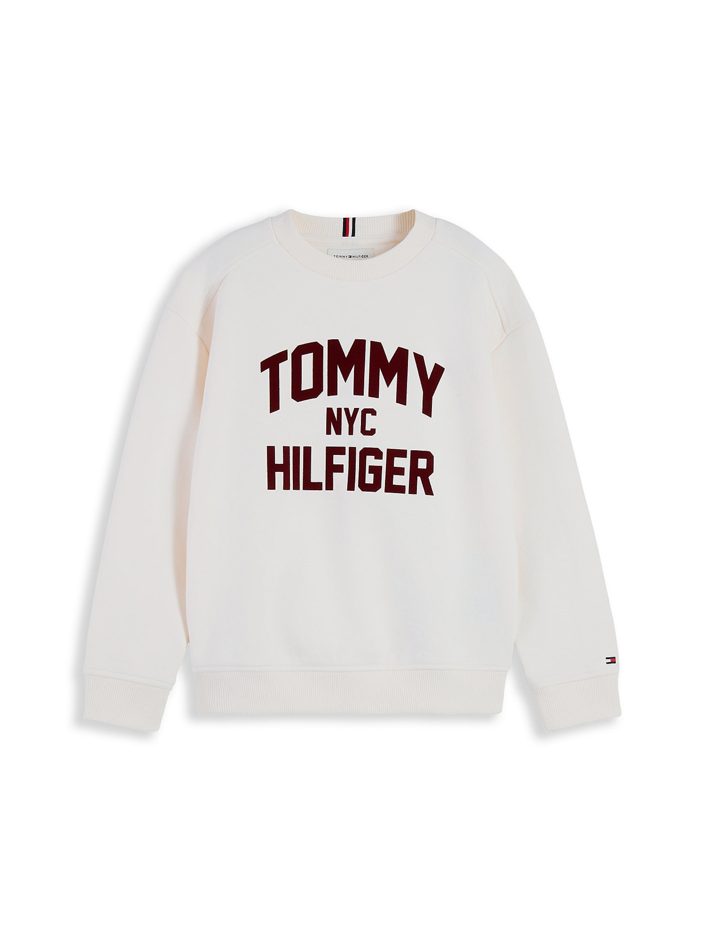 Sweat TOMMY HILFIGER en blanc : devant