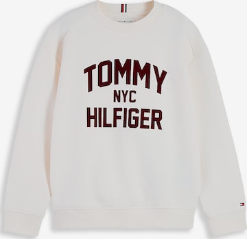Sweat TOMMY HILFIGER en blanc : devant
