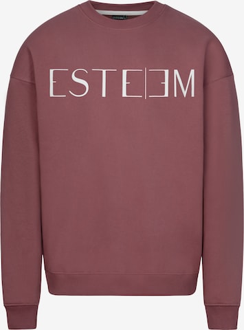 ESTEEM Sweatshirt in Rood: voorkant