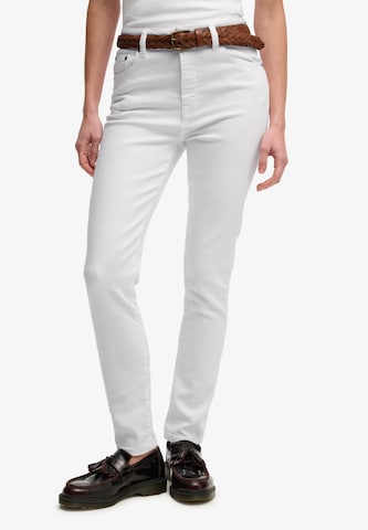 Superdry Skinny Jeans 'High Rise' in Wit: voorkant
