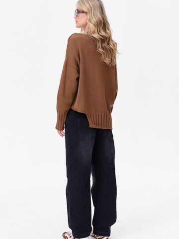 Blue Shadow Sweater in Brown