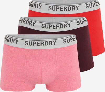 Superdry Boxershorts in pitaya / blutrot / burgunder / schwarz, Produktansicht