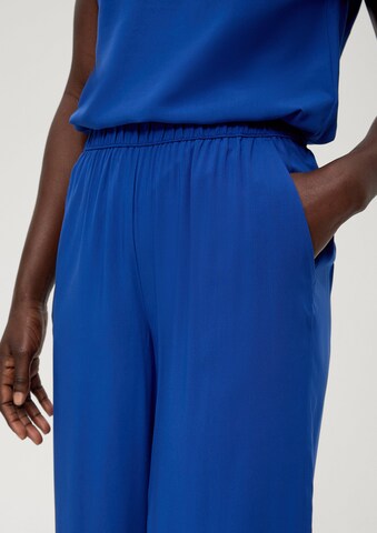 Wide Leg Pantalon s.Oliver en bleu