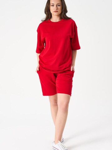 LOUIS LECLER Regular Hose 'Elsa' in Rot