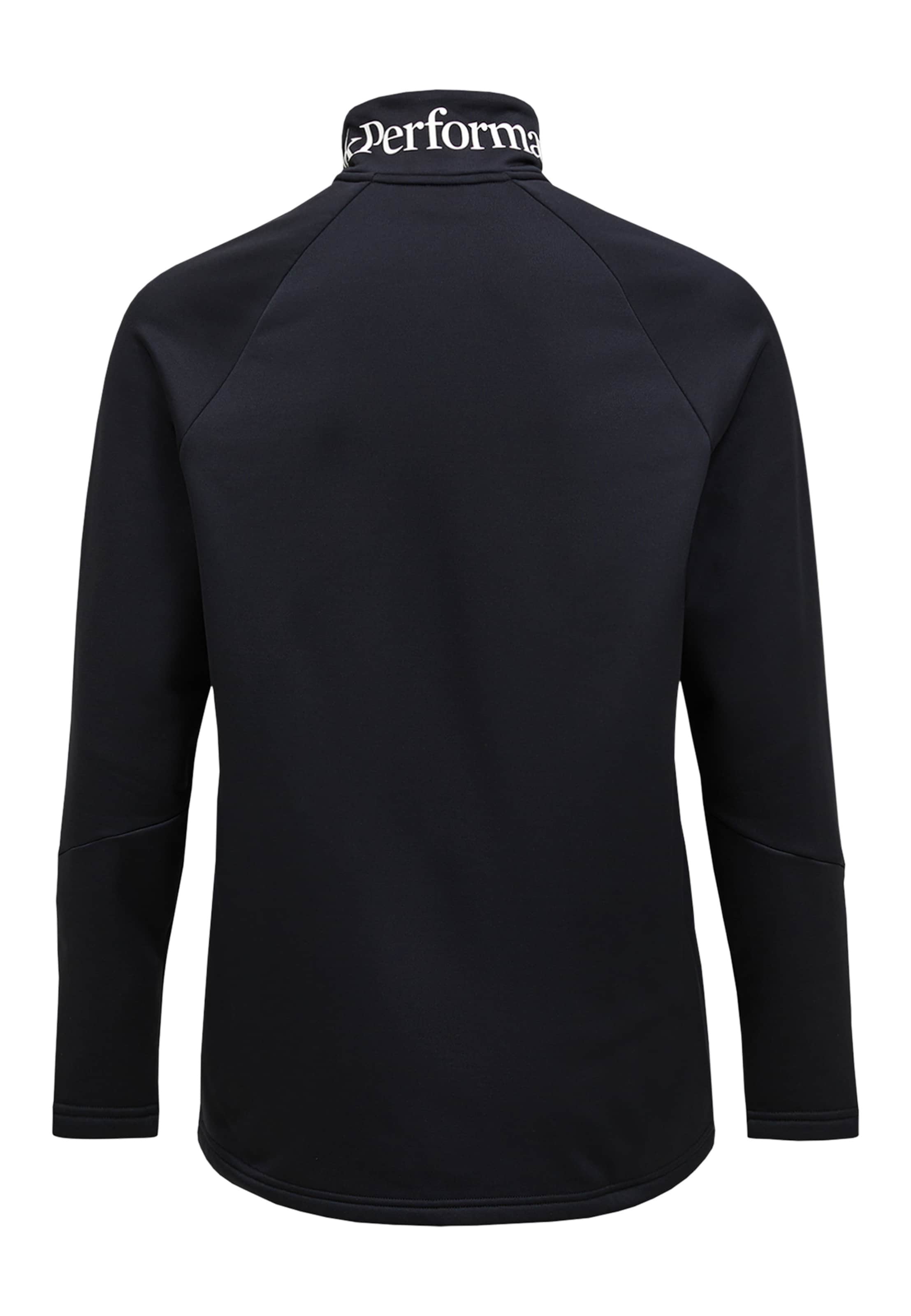 PEAK PERFORMANCE Fleece jas in Zwart