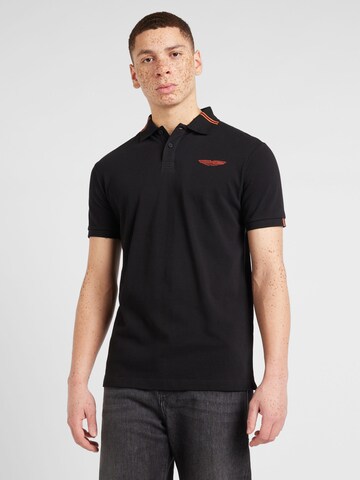 Tricou de la Hackett London pe negru: față