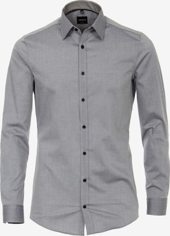 Venti Button Up Shirt in Grey: front