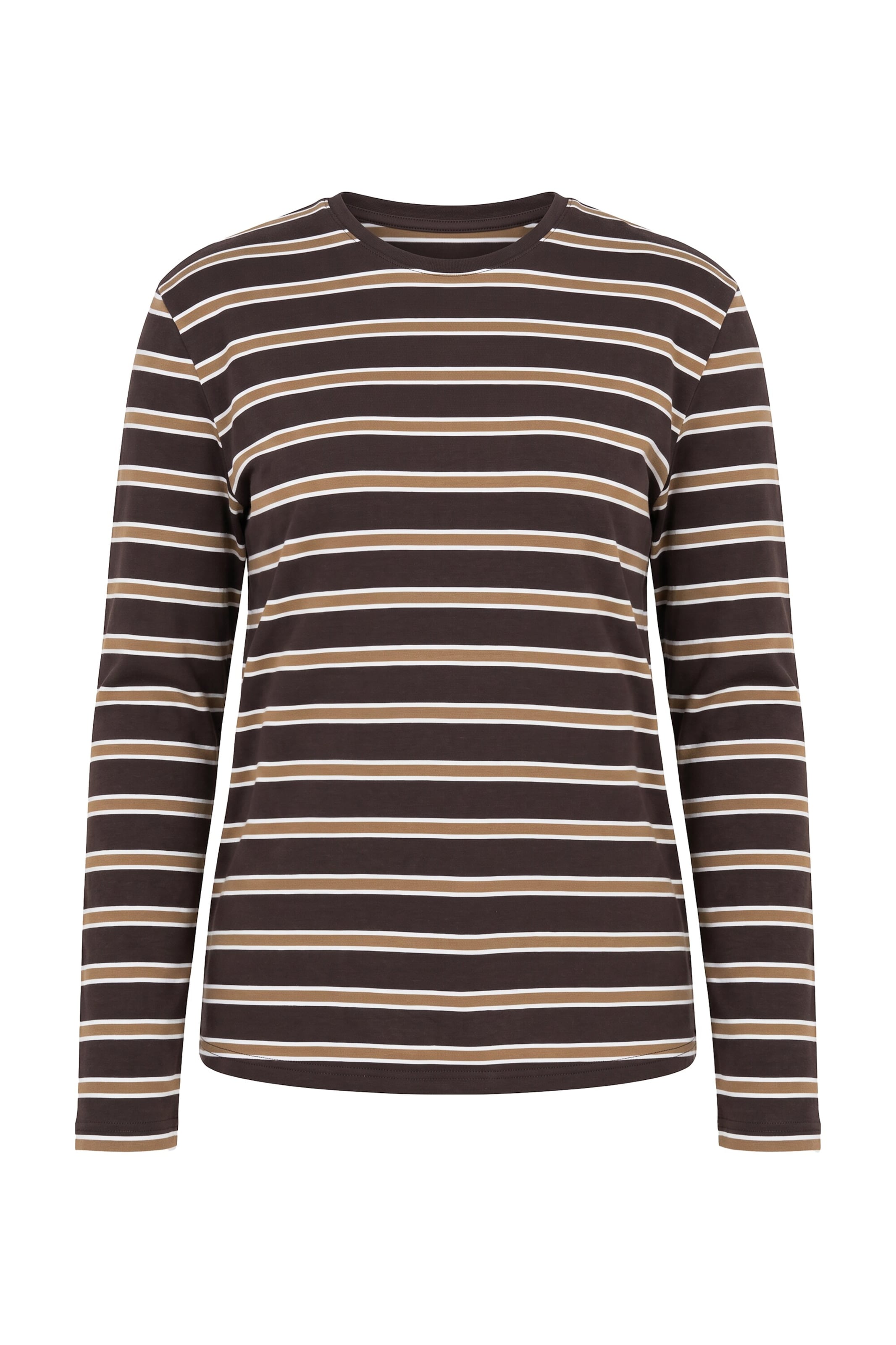 Studio Untold Shirt in Bruin: voorkant