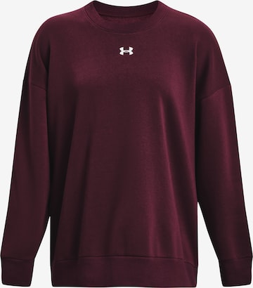 UNDER ARMOUR Athletic Sweatshirt in Red: front