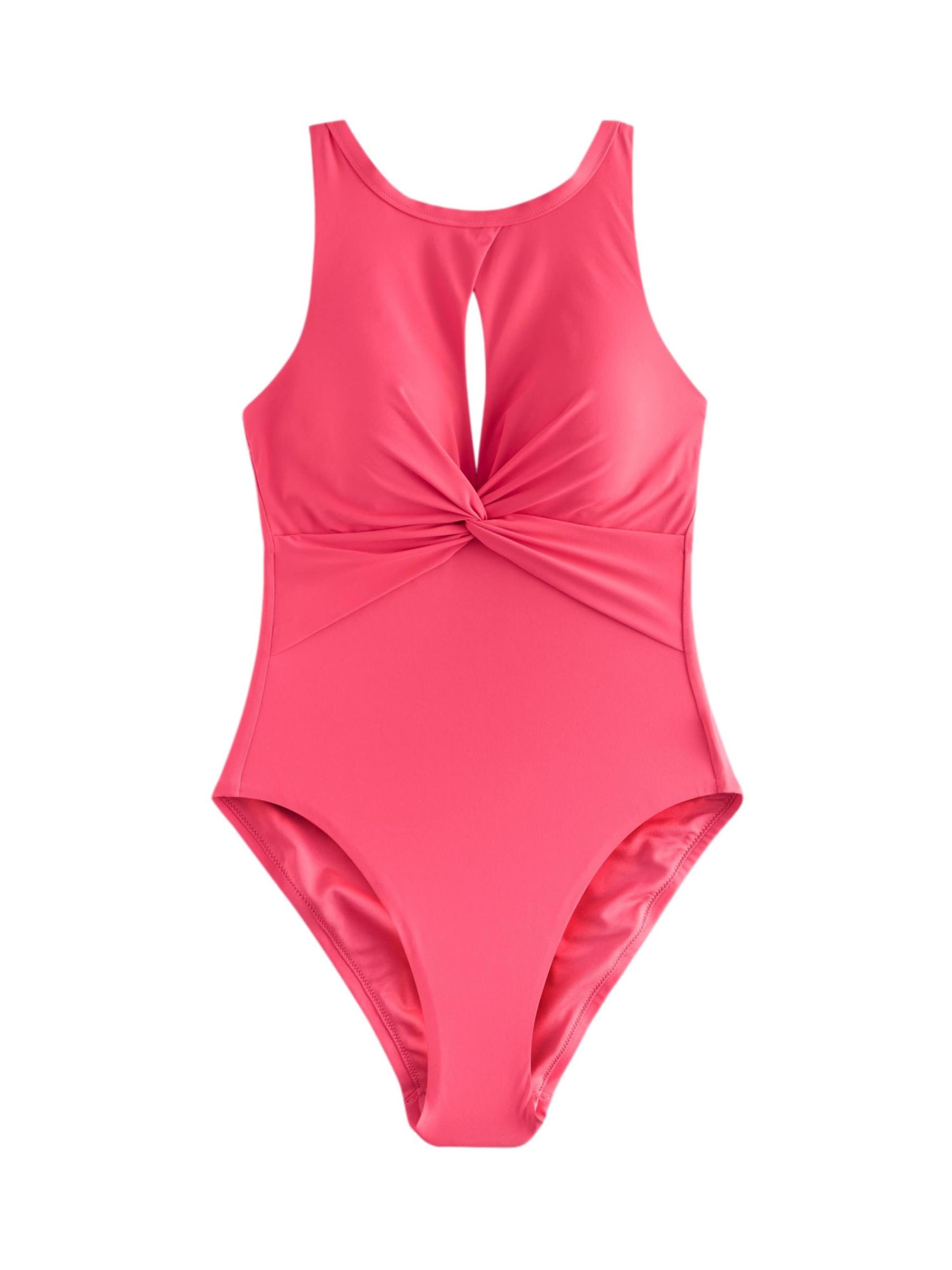 Next - Bañador moldeador en rosa: frente