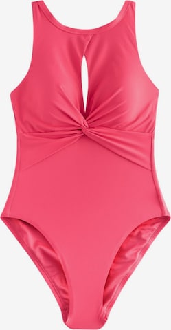 rožinė Next Uždaras maudymosi kostiumėlis: priekis