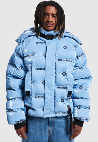 SOUTHPOLE Winterjas 'Storm Glacier 1.0' in Blauw: voorkant