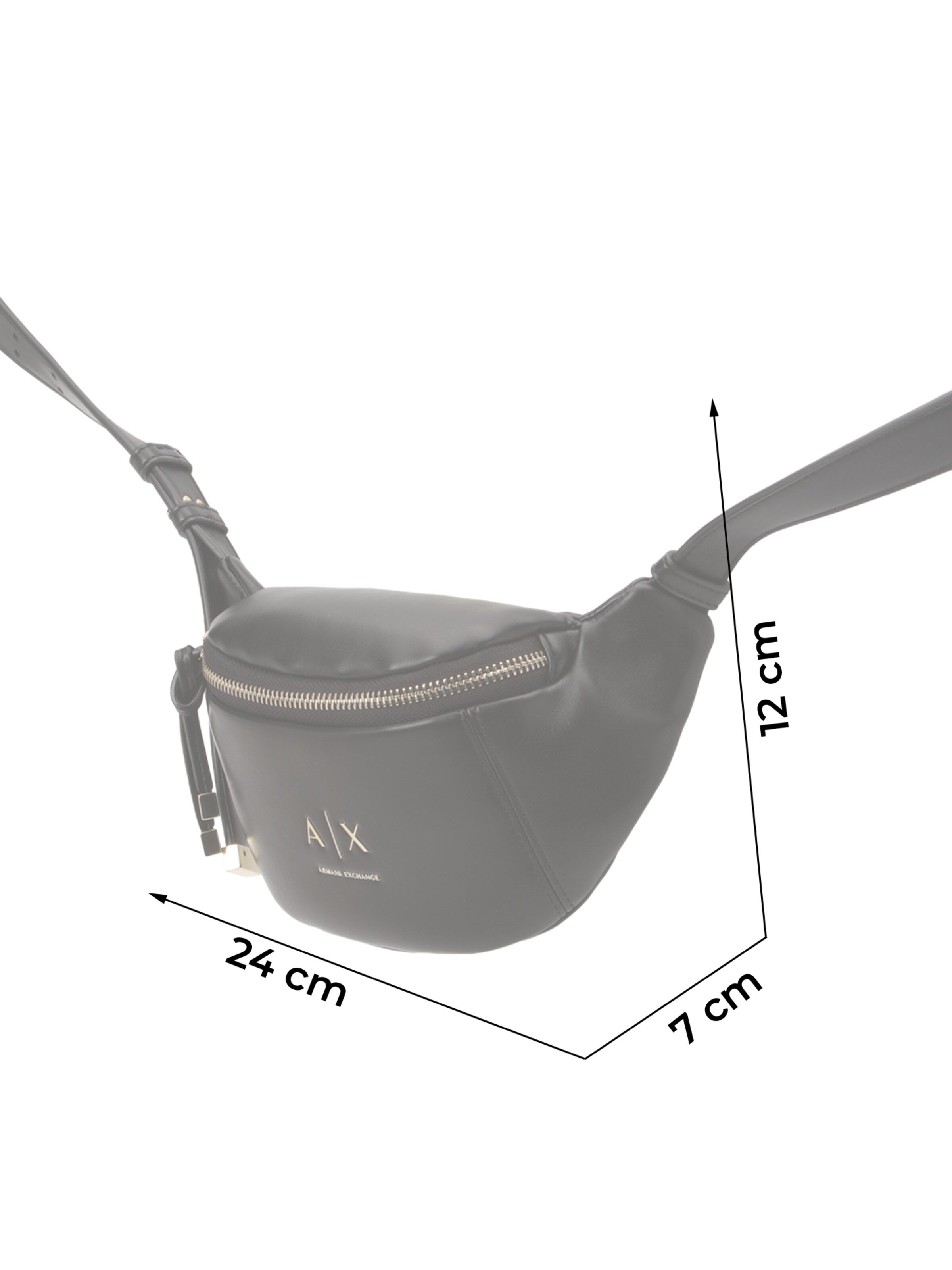 ARMANI EXCHANGE - Bolsa de cintura 'ALICE' em preto