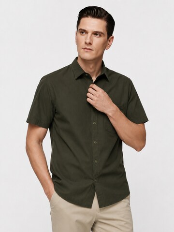 ALLTHEMEN Regular Fit Hemd 'Reine'‌‌‌‌‌‌‌ in Grün