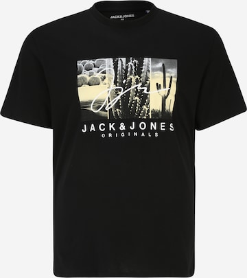 Jack & Jones Plus Shirt 'SPLASH' in Black: front
