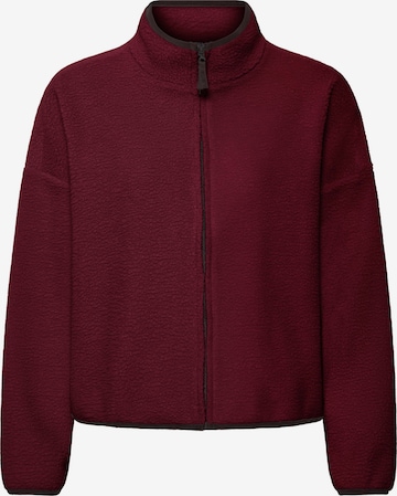 ICHI Fleece jacket in Red: front